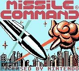 Image de l'ecran titre du jeu Missile Command sur Nintendo Game Boy Color