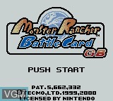 Image de l'ecran titre du jeu Monster Rancher Battle Card GB sur Nintendo Game Boy Color