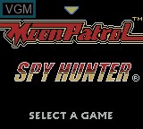 Image de l'ecran titre du jeu Midway presents Arcade Hits - Moon Patrol / Spy Hunter sur Nintendo Game Boy Color