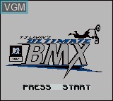 Image de l'ecran titre du jeu MTV Sports - T.J. Lavin's Ultimate BMX sur Nintendo Game Boy Color
