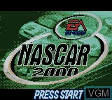 Image de l'ecran titre du jeu NASCAR 2000 sur Nintendo Game Boy Color