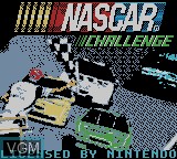 Image de l'ecran titre du jeu NASCAR Challenge sur Nintendo Game Boy Color
