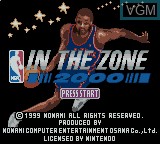 Image de l'ecran titre du jeu NBA In the Zone 2000 sur Nintendo Game Boy Color