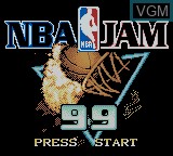Image de l'ecran titre du jeu NBA Jam 99 sur Nintendo Game Boy Color