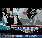 Image de l'ecran titre du jeu NFL Blitz 2000 sur Nintendo Game Boy Color