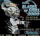 Image de l'ecran titre du jeu NHL Blades of Steel 2000 sur Nintendo Game Boy Color