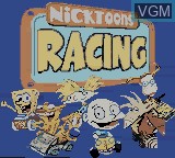 Image de l'ecran titre du jeu NickToons Racing sur Nintendo Game Boy Color