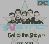 Image de l'ecran titre du jeu *NSYNC - Get to the Show sur Nintendo Game Boy Color
