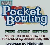Image de l'ecran titre du jeu Pocket Bowling sur Nintendo Game Boy Color