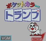 Image de l'ecran titre du jeu Pocket Color Trump sur Nintendo Game Boy Color