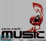 Image de l'ecran titre du jeu Pocket Music sur Nintendo Game Boy Color