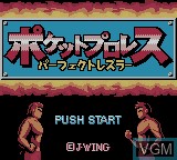 Image de l'ecran titre du jeu Pocket Pro Wrestling - Perfect Wrestler sur Nintendo Game Boy Color