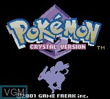 Image de l'ecran titre du jeu Pokemon Crystal Version sur Nintendo Game Boy Color