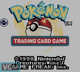 Image de l'ecran titre du jeu Pokemon Trading Card Game sur Nintendo Game Boy Color