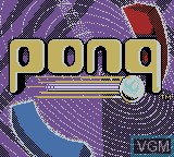 Image de l'ecran titre du jeu Pong - The Next Level sur Nintendo Game Boy Color