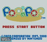 Image de l'ecran titre du jeu Pop n Pop sur Nintendo Game Boy Color