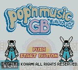 Image de l'ecran titre du jeu Pop'n Music GB sur Nintendo Game Boy Color