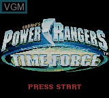 Image de l'ecran titre du jeu Power Rangers - Time Force sur Nintendo Game Boy Color