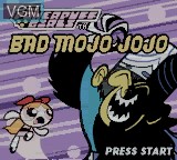 Image de l'ecran titre du jeu Powerpuff Girls, The - Bad Mojo Jojo sur Nintendo Game Boy Color