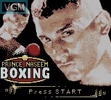 Image de l'ecran titre du jeu Prince Naseem Boxing sur Nintendo Game Boy Color