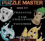 Image de l'ecran titre du jeu Puzzle Master sur Nintendo Game Boy Color