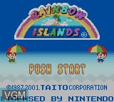 Image de l'ecran titre du jeu Rainbow Islands sur Nintendo Game Boy Color