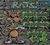 Image de l'ecran titre du jeu Rats! sur Nintendo Game Boy Color