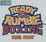 Image de l'ecran titre du jeu Ready 2 Rumble Boxing sur Nintendo Game Boy Color