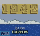 Image de l'ecran titre du jeu 1942 sur Nintendo Game Boy Color