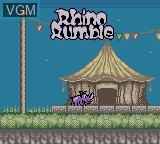 Image de l'ecran titre du jeu Rhino Rumble sur Nintendo Game Boy Color