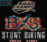 Image de l'ecran titre du jeu Road Champs - BXS Stunt Biking sur Nintendo Game Boy Color