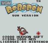 Image de l'ecran titre du jeu Robopon - Sun Version sur Nintendo Game Boy Color
