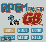 Image de l'ecran titre du jeu RPG Tsukuru GB sur Nintendo Game Boy Color