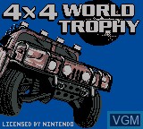Image de l'ecran titre du jeu 4x4 World Trophy sur Nintendo Game Boy Color