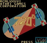 Image de l'ecran titre du jeu 720 Degrees sur Nintendo Game Boy Color