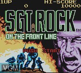 Image de l'ecran titre du jeu Sgt. Rock - On the Frontline sur Nintendo Game Boy Color