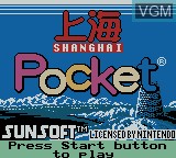 Image de l'ecran titre du jeu Shanghai Pocket sur Nintendo Game Boy Color