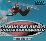 Image de l'ecran titre du jeu Shaun Palmer's Pro Snowboarder sur Nintendo Game Boy Color
