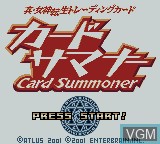 Image de l'ecran titre du jeu Shin Megami Tensei Trading Card - Card Summoner sur Nintendo Game Boy Color