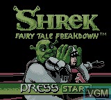 Image de l'ecran titre du jeu Shrek - Fairy Tale Freakdown sur Nintendo Game Boy Color