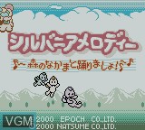 Image de l'ecran titre du jeu Sylvania Melody - Mori no Nakama to Odori Mashi! sur Nintendo Game Boy Color