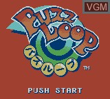 Image de l'ecran titre du jeu Puzz Loop sur Nintendo Game Boy Color
