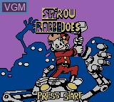 Image de l'ecran titre du jeu Spirou - The Robot Invasion sur Nintendo Game Boy Color