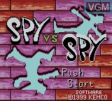 Image de l'ecran titre du jeu Spy vs Spy sur Nintendo Game Boy Color