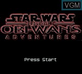 Image de l'ecran titre du jeu Star Wars Episode I - Obi-Wan's Adventures sur Nintendo Game Boy Color
