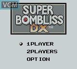 Image de l'ecran titre du jeu Super Bombliss DX sur Nintendo Game Boy Color