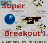 Image de l'ecran titre du jeu Super Breakout sur Nintendo Game Boy Color