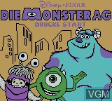 Image de l'ecran titre du jeu Monster AG, Die sur Nintendo Game Boy Color