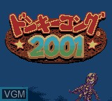 Image de l'ecran titre du jeu Donkey Kong 2001 sur Nintendo Game Boy Color