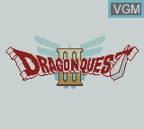 Image de l'ecran titre du jeu Dragon Quest III sur Nintendo Game Boy Color